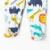 Classes are children, the color of light blue/animals, height 62 cm