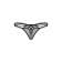Thong with stripes Softline Collection, black color, size M/L