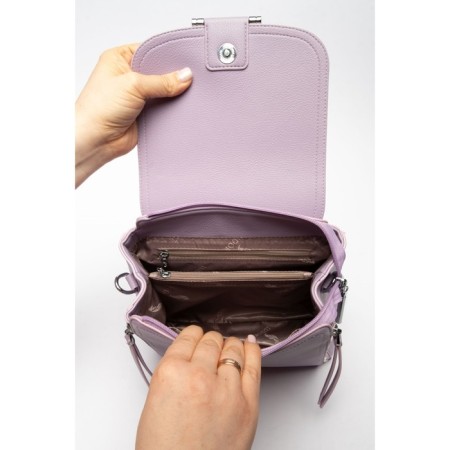 Women's backpack, eco -leather, ludor purple, 24x8x29 cm-4