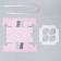 Capcake box, confectionery packaging, 4 cells "from the entire heart", 16 x 16 x 10 cm