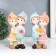 Polystone souvenir "Baby in caps, with a bouquet" MIX 9.5x6x17.5 cm