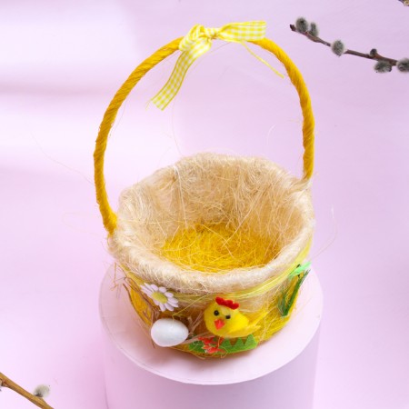 Easter decorative basket "chicken" 12.5x15x22 cm-2