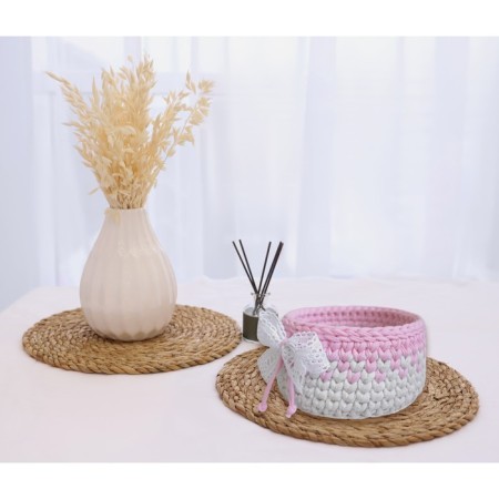 Knitted yarn "Ribbon" 85m/170 ± 5 g (jeans)-3