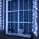 Girland "Waterfall" 2 × 1.5 m, IP44, transparent thread, 400 LED, glow white, 8 combinations of modes, 220 V