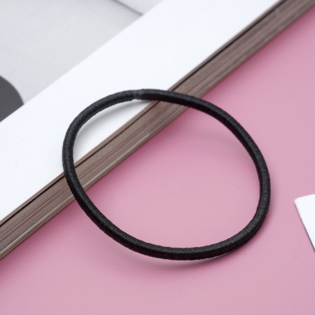 Hair elastic band "premium" (set 30 pcs) black-1