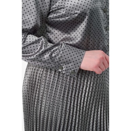 Women's dress, size 62, gray color-5