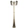 Sadovo-park lamp Feron PL109, IP44, E27, 60 W, 560x150X2020 mm, color black gold