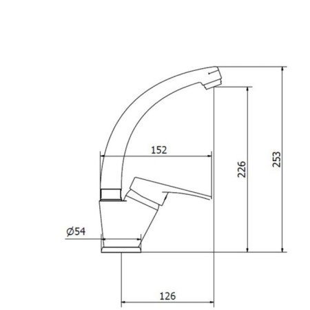 Zipponi Kristal washbasin mixer, 1-bonded with a bottom valve, chromium color-1