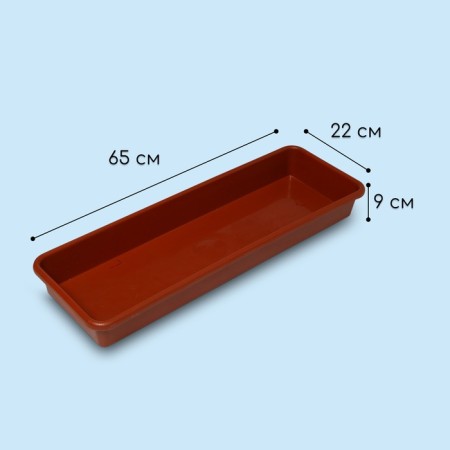 Box for seedlings, 65 × 22 × 7 cm, 9 l, color mix-1
