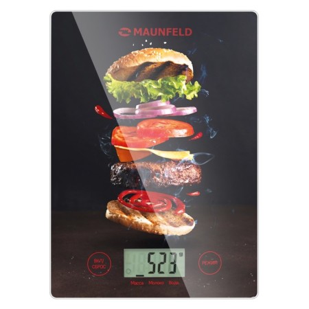 Kitchen Libra Maunfeld MKS-519G02, electronic, up to 5 kg, drawing "Burger"-1