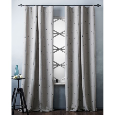 Set of curtains "Prime", size 145 x 280 cm, gray - beige