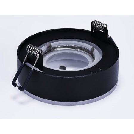 Building Lamp Ambrella Techno Spot Acrylic Frost TN3332, GU5.3, Black Sand color, white matte-4