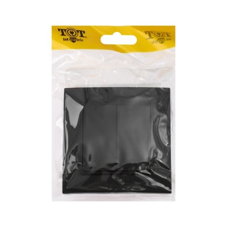 Tot Elegant switch, 10 a, 2 cl., Hidden, black-4
