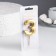 Candle for a cake on a shit "Fine", 5.5 cm, number "3", golden
