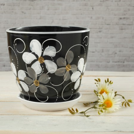 Pot Flower Violet Night 2.5l with a stand