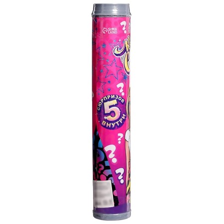 Surprise doll in a tube, with accessories, mix-8