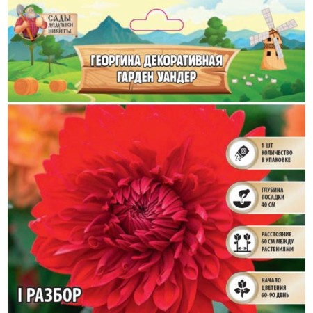 Georgin decorative "Garden Uander", rr I, 1 pc, spring 2024
