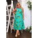 Sarafan female, size 52, turquoise color