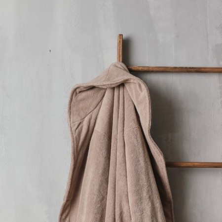 Tainted female bathrobe SL Home: Basic "Sabbia", size L, 100% cotton, 420 g/m2-1