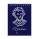 Notepad A6, 90 sheets, on the crest in a cage, blue, cover of flocked cardboard, foil embossing, an offset block 70g/m2