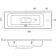 Snow -out sink uperwood modul 50 cm, rectangular