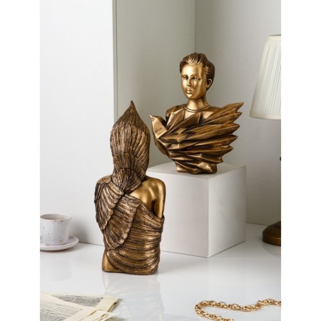 Set of figures "Woman Warrior", polystone, 42 cm, 2 pcs, the color of bronze