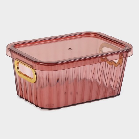 Storage container with a lid "City", 18 × 13 × 8 cm, color mix-5