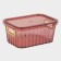 Storage container with a lid "City", 18 × 13 × 8 cm, color mix