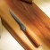 Kitchen knife SL Home "Olivia", collapse, blade 14 cm, damask steel, brown color
