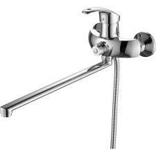 Fashun A2221 bath mixer, single -leaf, pour 370 mm, with a shower set, chrome
