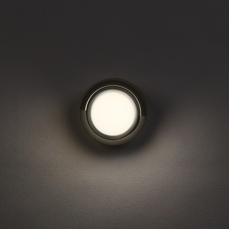 Facade lamp "City", FSD-049, 5 W, 4000K, circle, IP65, 220 V, plastic, black