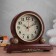 Berte desktop watches, silent, 30 x 26 cm, D-16.5 cm, brown body with gold