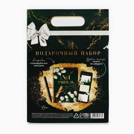 Gift set to the "beloved teacher": A5 diary, 80l, stickers and pen-6