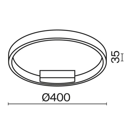 Ceiling Lamp Maytoni Mod058CL-L25BK, LED, 24W, 40x40x3.5 cm, 650lm, black color black-3