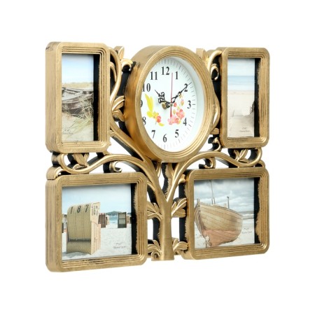 Wall clock, series: photo frames, "family tree", smooth move, D-18 cm, 33 x 48 cm-6