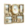 Wall clock, series: photo frames, "family tree", smooth move, D-18 cm, 33 x 48 cm