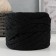 Knitted yarn "Ribbon" with Lurex 85m/170 ± 5 g (black, lurex: black)