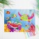 Application with round rhinestones "Sea inhabitants"