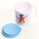 Baby mug with a lid, 200 ml., "Bear", blue color