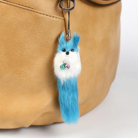 Fluffing on a pendant with colored bells mix-2