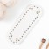 The basis for knitted products to the leatherette "elongated braid" white 6x18 cm