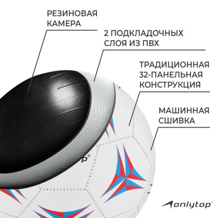 Ball football onlytop, PVC, machine stitching, 32 panels, p. 5-2