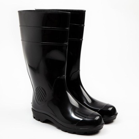 Male boots, black color, size 45
