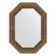 Mirror in the baguette frame, silver monogram 101 mm, 59x79 cm