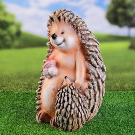 Garden figure "Hedgehog Mom with a hedgehog" 35x23x23cm-3