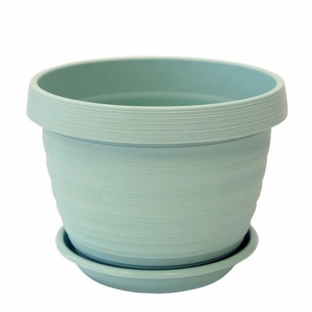Plastic pot "Toledo", d = 17, with a pallet, mint