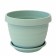 Plastic pot "Toledo", d = 17, with a pallet, mint