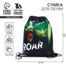 A bag for shoes Roar! polyester, size 30 x 40 cm