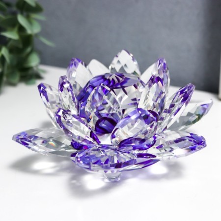 Lotus glass "Lotus violet" Diam 13.5 cm