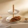 Floor - round fruit Sl Home "Trento", 2 tiers, porcelain, white color
